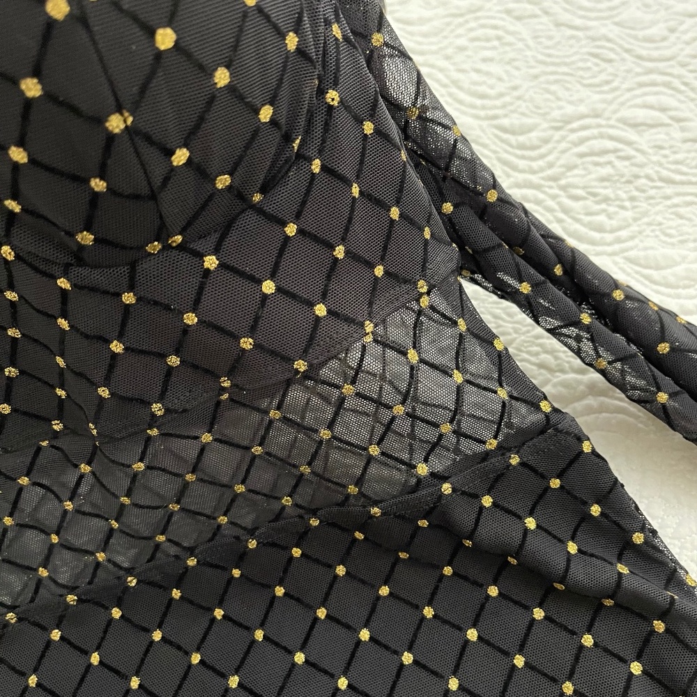 Lily Rose Black Party Dress with Gold Foiling - Juniors Size Small - Picture 6 of 16